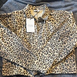 Vero Moda Animal Print Denim Jacket